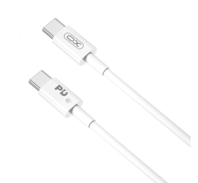 XO Дата кабель USB-C to USB-C 2.0m 100W white XO (CB-Q100-2CC)