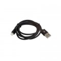 Patron Дата кабель USB 2.0 AM to Lightning 1.0m 2.4A black Patron (CAB-PN-LIGHT-1M-B)