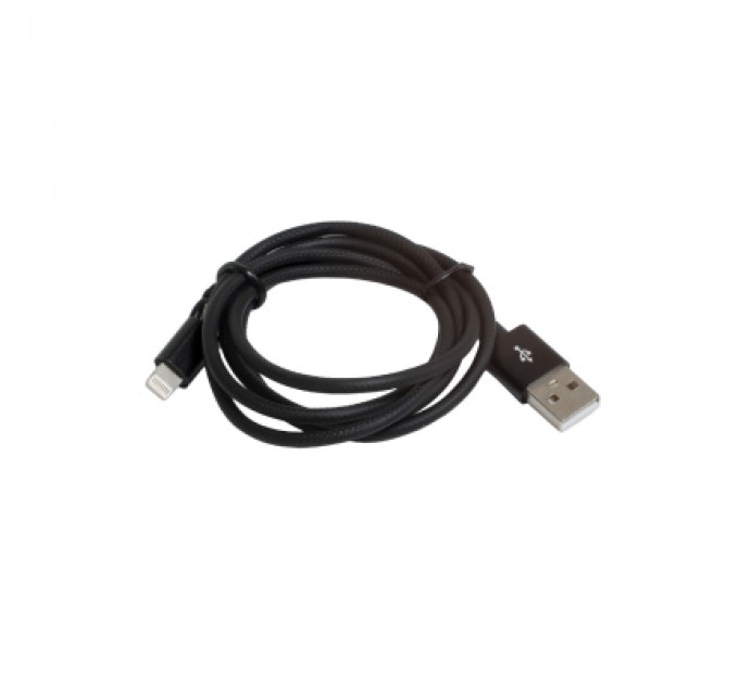 Patron Дата кабель USB 2.0 AM to Lightning 1.0m 2.4A black Patron (CAB-PN-LIGHT-1M-B)