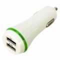 Patron Зарядний пристрій Patron 2xUSB 2A/1A white (PN-2USB-CAR-WH)