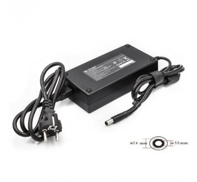Блок живлення до ноутбуку PowerPlant HP 220V, 19V 180W 9.5A (7.4*5.0) (HP180F7450)
