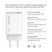 ColorWay Мережевий зарядний пристрій ColorWay GaN Mini 65W PD Port PPS USB-C White (CW-CHS049PD-WT)