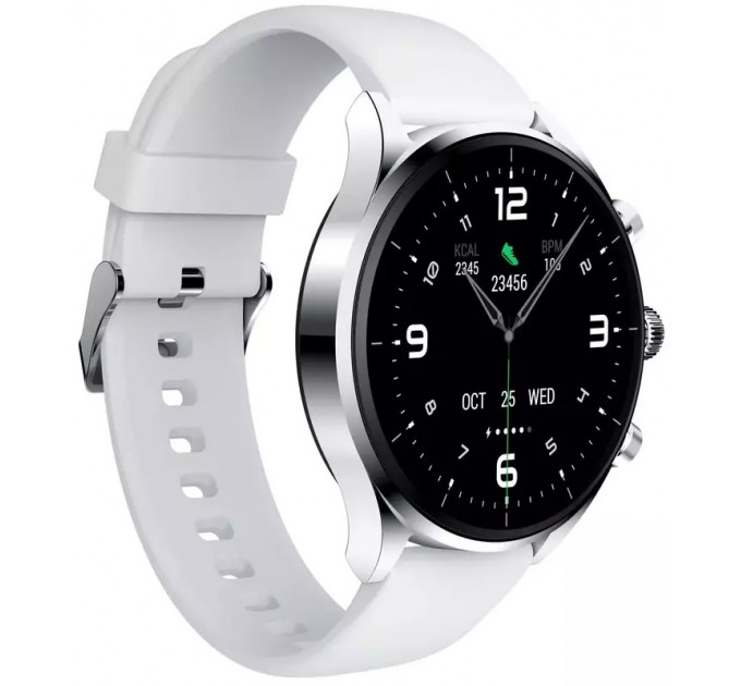 Black Shark Смарт-часы Black Shark S1 Classic Silver; 1.43" (466х466) AMOLED сенсорный / Bluetooth / GPS / IP68 / 53.5 x 49 x 12.1 мм, 55 г / 300 мАч / серебристый