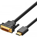 Ugreen Кабель мультимедійний HDMI M to DVI M 1.5m HD106 black Ugreen (11150)