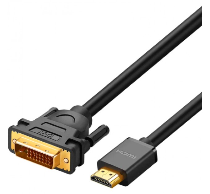 Ugreen Кабель мультимедійний HDMI M to DVI M 1.5m HD106 black Ugreen (11150)