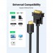 Ugreen Кабель мультимедійний HDMI M to DVI M 1.5m HD106 black Ugreen (11150)