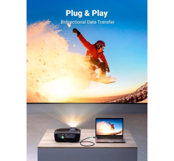 Ugreen Кабель мультимедійний HDMI M to DVI M 1.5m HD106 black Ugreen (11150)