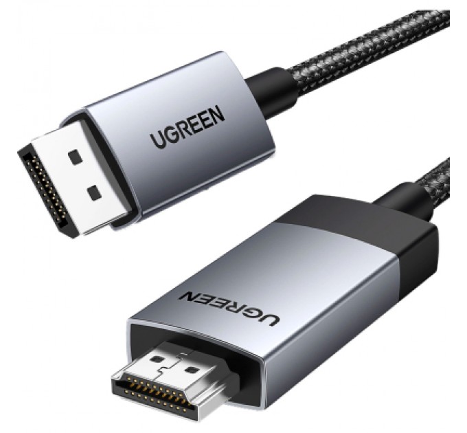 Ugreen Кабель мультимедійний DisplayPort M to HDMI M 1.0m V2.0 4K60Hz DP119 black Ugreen (15773)