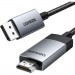 Ugreen Кабель мультимедійний DisplayPort M to HDMI M 1.0m V2.0 4K60Hz DP119 black Ugreen (15773)