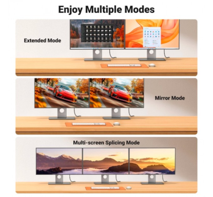 Ugreen Кабель мультимедійний DisplayPort M to HDMI M 3.0m V2.0 4K30Hz DP125 black Ugreen (35843)