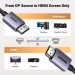 Ugreen Кабель мультимедійний DisplayPort M to HDMI M 3.0m V2.0 4K30Hz DP125 black Ugreen (35843)