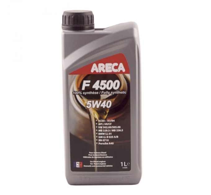 Areca Моторна олива Areca F4500 5W-40 1л (50908)
