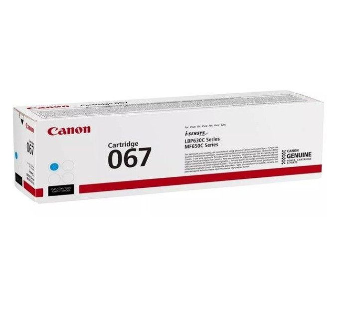 Canon Картридж Canon 067 MF651Cw/MF655Cdw/MF657Cdw/LBP631Cw/LBP633Cdw Cyan (5101C002)