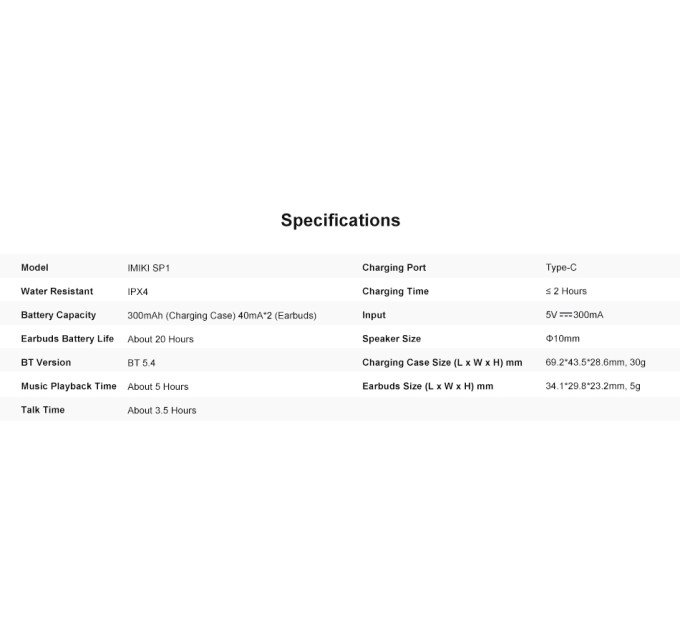 iMiki Bluetooth-гарнітура iMiki SP1 Black