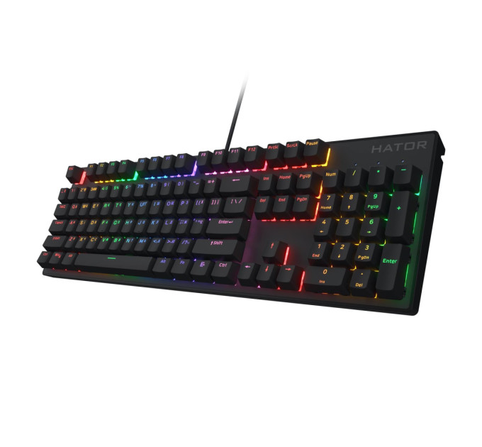 Hator Клавіатура Hator Icefall Mecha Rainbow USB Black (HTK104UA)