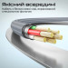 Promate Дата кабель USB-C to USB-C springy.grey Promate (springy.grey)