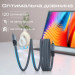 Promate Дата кабель USB-C to USB-C springy.grey Promate (springy.grey)