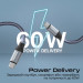 Promate Дата кабель USB-C to USB-C springy.grey Promate (springy.grey)