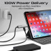 Promate Дата кабель USB-C to USB-C portlink-c3.black Promate (portlink-c3.black)