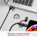 Promate Дата кабель USB 2.0 AM to Lightning + Micro 5P + Type-C pentapower.black Promate (pentapower.black)