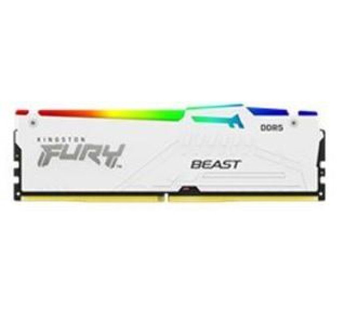 Kingston Fury (ex.HyperX) Модуль пам'яті для комп'ютера DDR5 16GB 6000 MHz Beast White RGB Kingston Fury (ex.HyperX) (KF560C30BWEA-16)