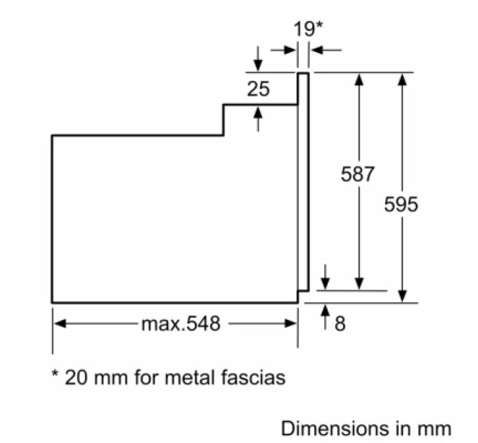 Bosch Духова шафа Bosch HBF 512 BB1T (HBF512BB1T)
