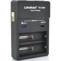 Liitokala Зарядний пристрій для акумуляторів Liitokala 2 Slots, USB1/QC/3.0, USB2/2.4A, NiMHC(R14)/SC/AA/AAA/17670, Li-ion10440...26650 (Lii-TR2000)