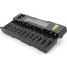 Liitokala Зарядний пристрій для акумуляторів Liitokala 12 Slots+2, Ni-Mh/Li-ion/LiFePo4/Крона, LED+LCD (Lii-S12)