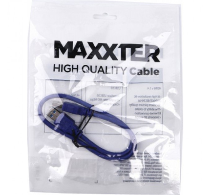 Maxxter Дата кабель USB3.0 AM-АM 0.5m Maxxter (U-AMAM3-0,5m)