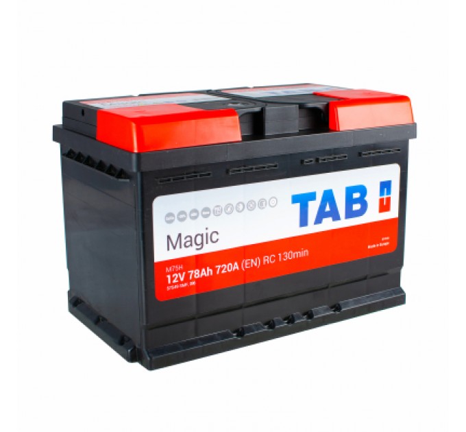 TAB Акумулятор автомобільний TAB 78 Ah/12V Magic Euro (189 080)