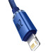Baseus Кабель Baseus Crystal Shine USB - Lightning, 2.4A, 2м Blue (CAJY000103)