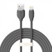 Baseus Кабель Baseus Jelly Liquid Silica Gel USB - Lightning (M/M), 2.4 A, 2 м, Black (CAGD000101)