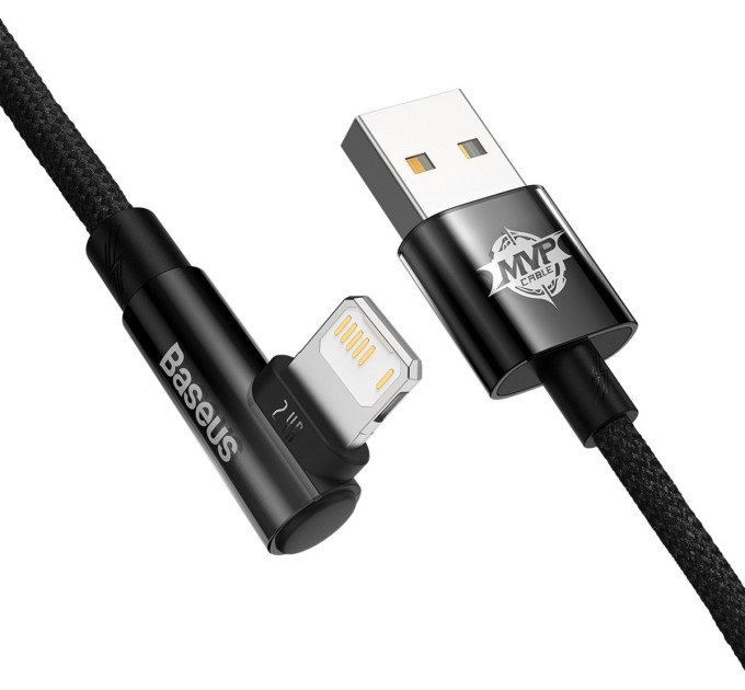 Baseus Кабель Baseus MVP 2 USB - Lightning, 2.4A, 2м Black (CAVP000101)