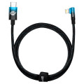 Baseus Кабель Baseus MVP 2 USB Type-C - Lightning, 20W, 1м Black/Blue (CAVP000221)
