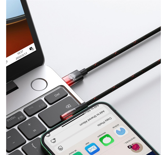 Baseus Кабель Baseus MVP 2 USB Type-C - Lightning, 20W, 1м Black/Red (CAVP000220)