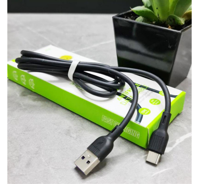 SkyDolphin Кабель SkyDolphin S03T USB - USB Type-C (M/M), 1 м, Black (SDUSB-000418)