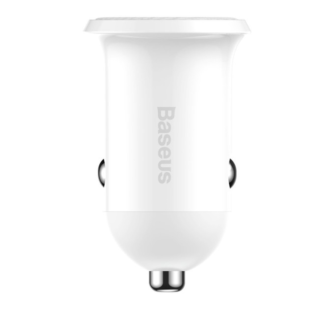 Baseus Автомобільний зарядний пристрій Baseus Grain Pro 4.8A 2USB White (CCALLP-02)
