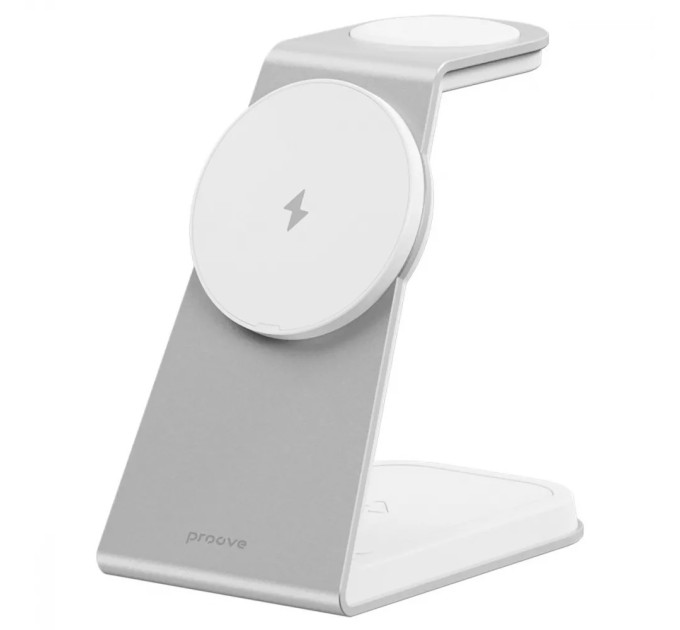 Proove Бездротовий зарядний пристрій Proove Omni Power 3in1 15W White (WSOP15020002)