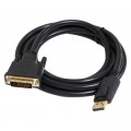 Patron Кабель мультимедійний DisplayPort M to DVI M 1.8m 24+1pin Patron (CAB-PN-MUL-DP-DVI-18)