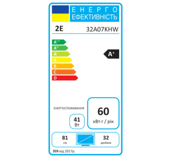 2E Телевізор 2E 32A07KHW (2E-32A07KHW)