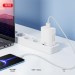 XO Зарядний пристрій XO USB 120W + cable USB to USB-C white (XO-L128U)