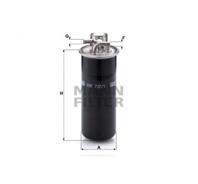 Mann Фільтр паливний Mann WK735/1
