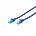 Assmann Патч-корд 0.5м, UTP, cat.5e, CCA, blue Digitus (DK-1512-005/B)