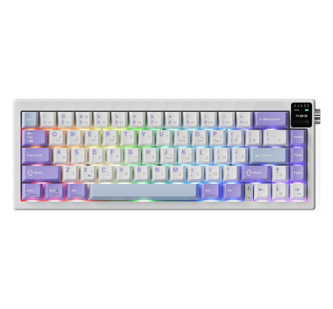 Ajazz Клавіатура бездротова Ajazz AK650 Flying Fish Switch Purple (AK650-FF-PWB)