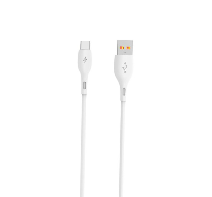 SkyDolphin Кабель SkyDolphin S22T Soft Silicone USB - USB Type-C (M/M), 1 м, White (SDUSB-000602)