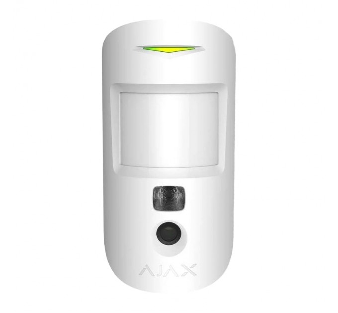 Ajax Бездротовий оповіщувач руху з камерою Ajax MotionCam HDR (PhOD) Jeweller White