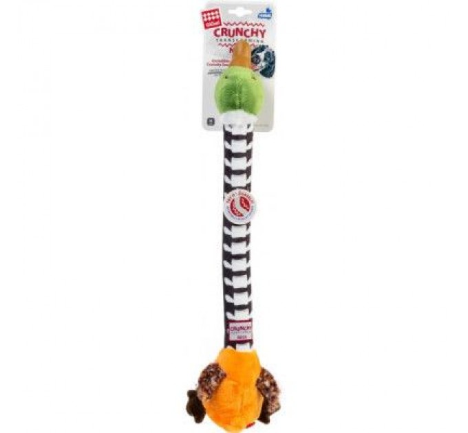 GiGwi Іграшка для собак GiGwi Crunchy Качка з хрусткою шиєю та пискавкою 54 см (75025)