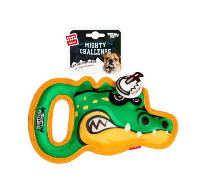 GiGwi Іграшка для собак GiGwi Mighty Challenge Крокодил з пищалкою 25 см (2235)