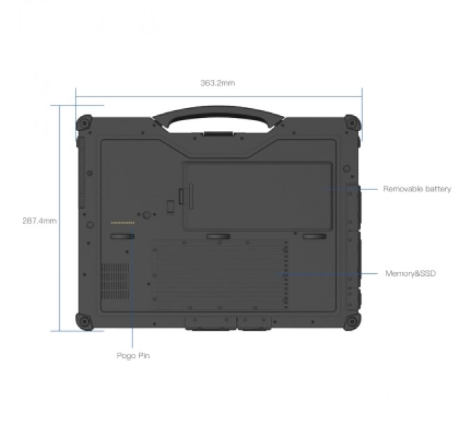 Vinga Ноутбук Vinga Scout X14A (X14A-123516512BWP)
