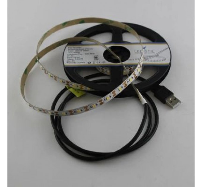 LED-STIL Світлодіодна стрічка LED-STIL 4000K 7,2 Вт/м 2835 60 діодів IP33 5 Вольт 700 lm нейтральне світло (DFN2835-60A4-IP33-5V)